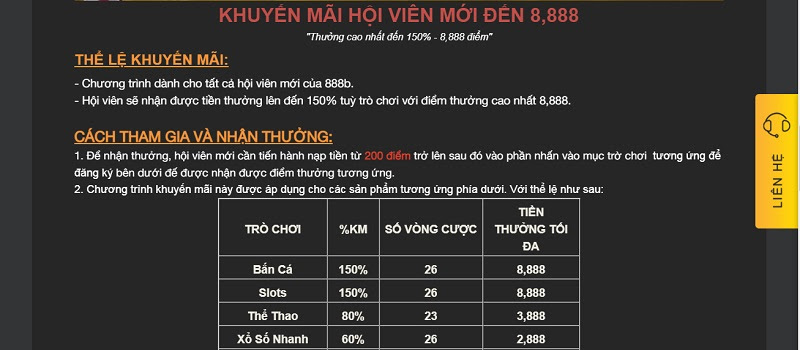 Khuyến mãi sốc chỉ có tại Bet888