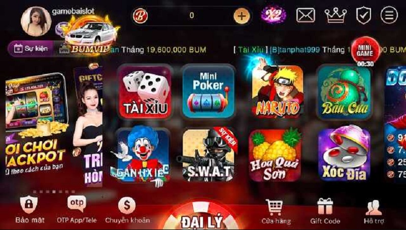 Sản phẩm game đa dạng cung cấp tại cổng game đổi thưởng Bum66 Club