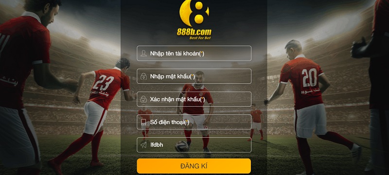 Biểu mẫu đăng ký tham gia nhà cái cá cược uy tín 888 Bet