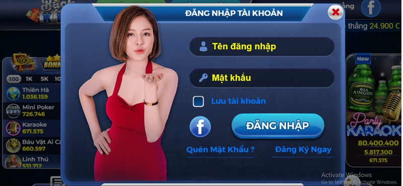 Đăng ký tài khoản cực nhanh tại cổng game bài Bachkim