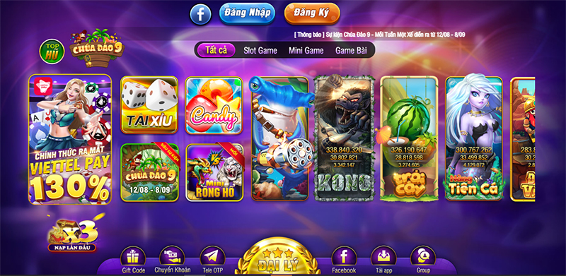 Giao diện được đầu tư chuyên nghiệp có một không hai tại cổng game BayVip