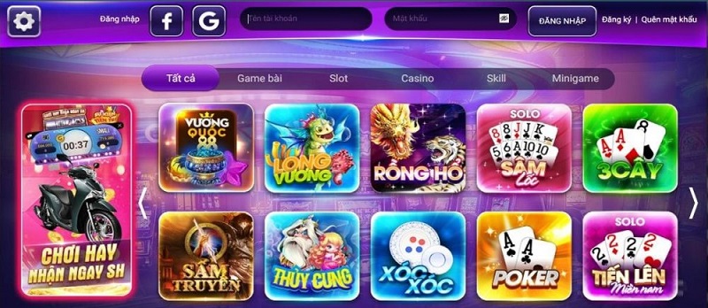 Trãi nghiệm hấp dẫn cùng nhà cái game bài gamvip